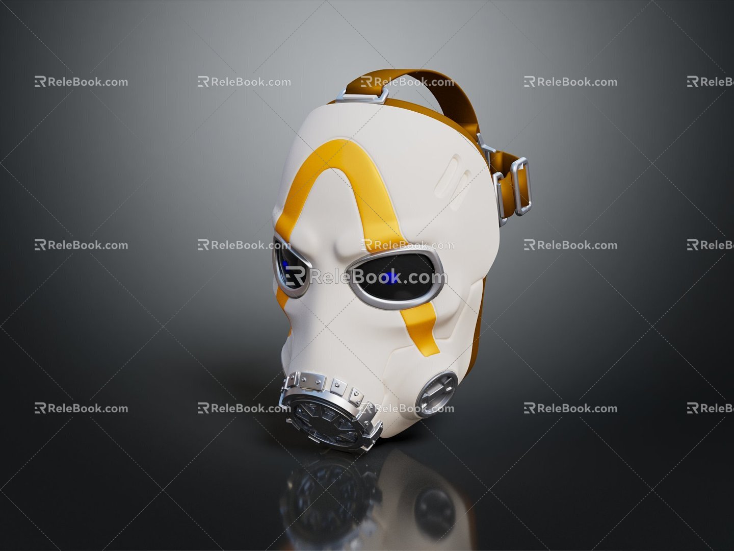 Modern gas mask sci-fi gas mask sci-fi mask gas mask 3d model