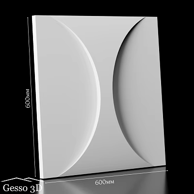 Modern Interior Wall Design With Curved Shapes And Smooth White Surface 3d model