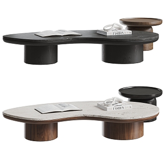 Wind coffee table combination 3d model