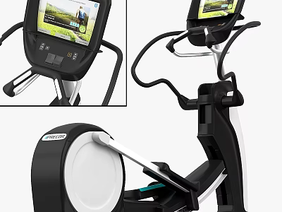 Advanced Elliptical Trainer With Digital Display And Ergonomic Design Features 3d model