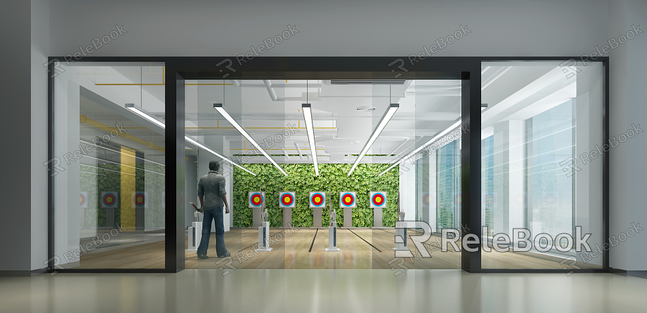 modern archery hall archery target archery electric archery target archery field model