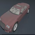 Burgundy Sedan Car Featuring Sunroof And Silver Alloy Wheels Exterior