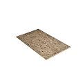 Traditional Square Rug With Intricate Tree Floral Geometric Patterns Earth Tones