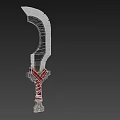 Weapon Shoulder Sword Sword Game Equipment 3d model