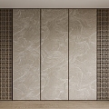 New Chinese Style Hard-pack Wall Panel Background Wall Decorative Panel Fabric Wall Cloth 3d model