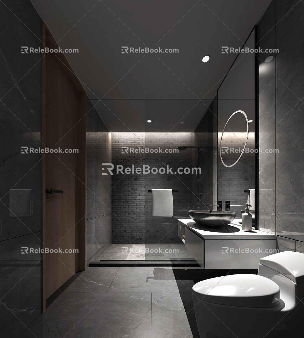 Hotel Toilet Modern Toilet 3d model