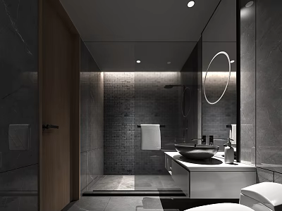 Hotel Toilet Modern Toilet 3d model