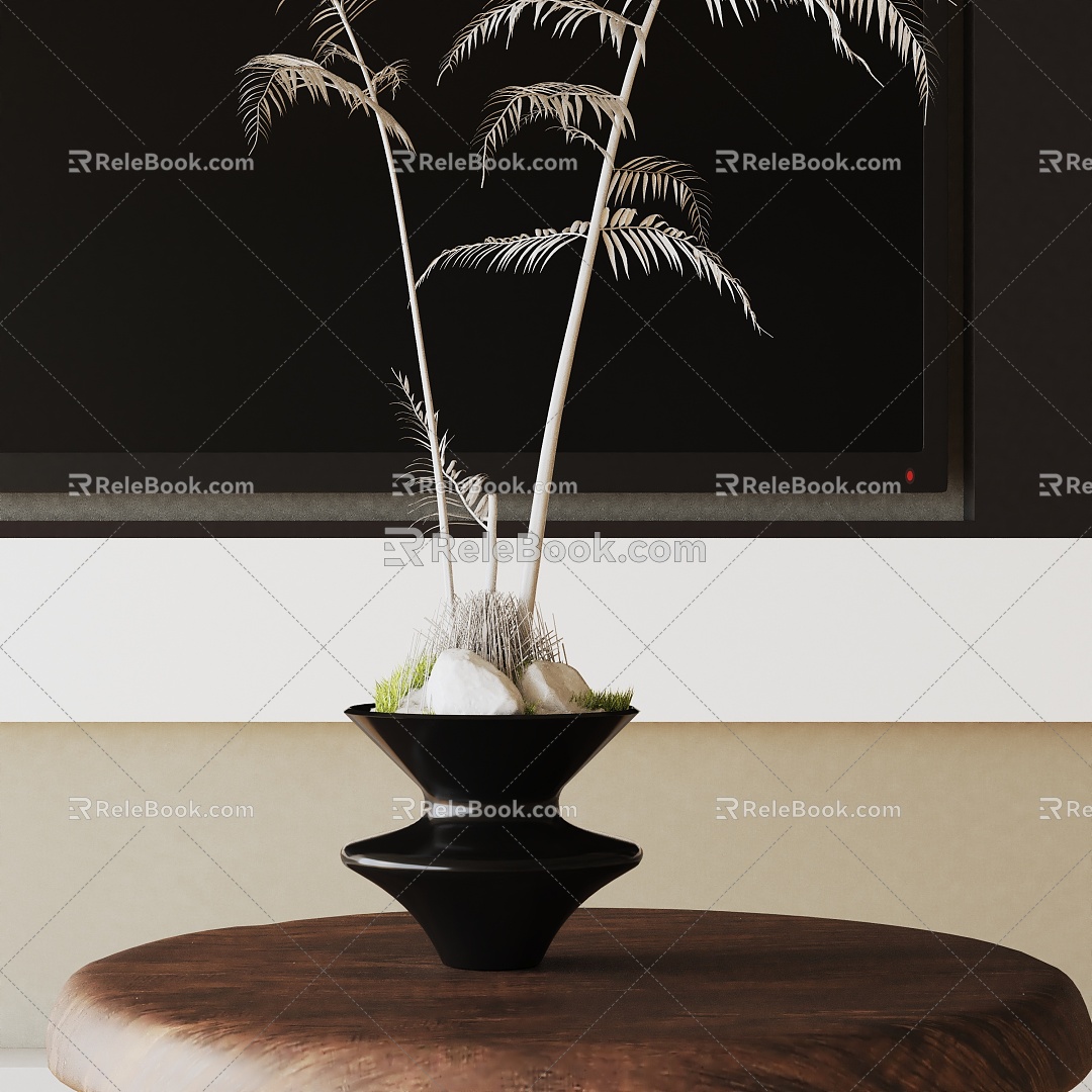 Modern Potted Plant 3d model