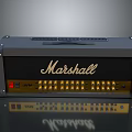 Marshall Amplifier Electronic Device With Front Panel Control Knobs And Classic Design