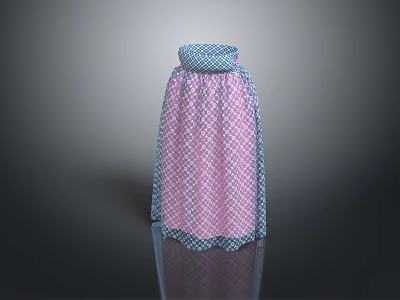 Women's Skirt Long Robe Long Skirt Ethnic Costume Ethnic Minority Ethnic Minority Costume Women Model Women 3d model