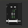Electronic Control Module With Multiple Terminal Ports Front Panel Buttons And Indicator Lights