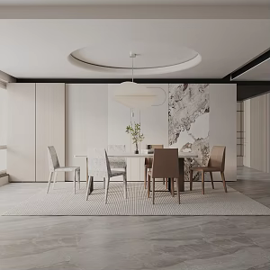 Modern table combination 3d model