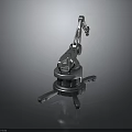 Sturdy Industrial Robotic Arm With Metal Construction Mechanical Joints And Stable Base