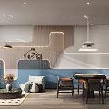 Modern Cozy Hotel Chess And Card Room With Relaxing Lounge Space And Cute Panda Decor