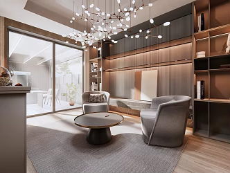 Modern Cigar Room 3d model