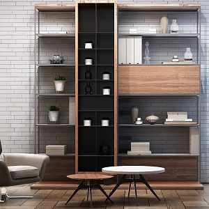 Modern Bookshelf 3d model