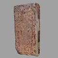Old Red Brick With Textured Surface And Worn Edges For Construction Use 3d model