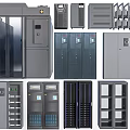 Industrial Electrical Cabinets And Server Racks With Control Panels And Enclosures