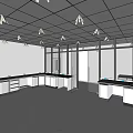 Modern Laboratory 3d model