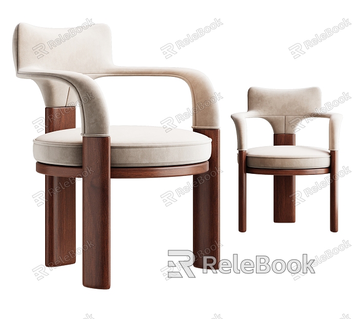 Middle Style Dining Chair Single Chair Leisure Chair model