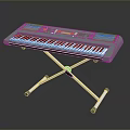 Portable Digital Electronic Keyboard Music Instrument with Stand Black and White Keys
