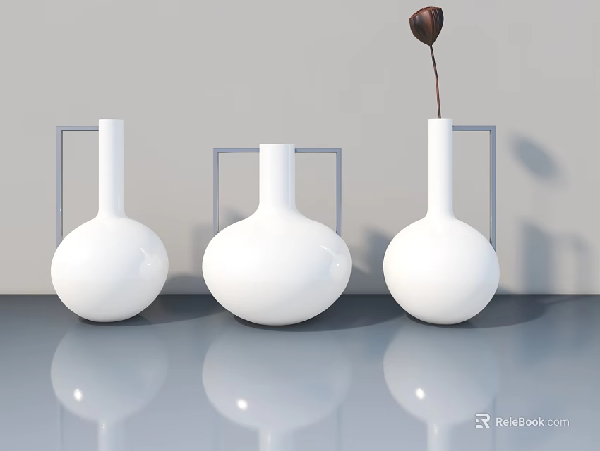 Modern Swing Door Design With Simple Frame And Smooth Surface For Interior 3d model