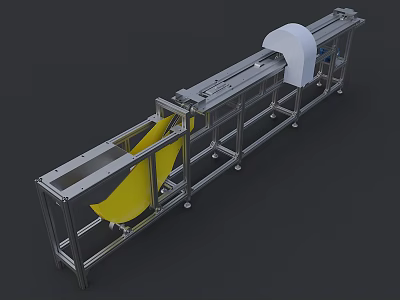 Ice cream stick picking machine 3d model