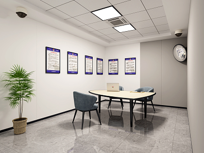 Modern Interrogation Room Hearing Room model