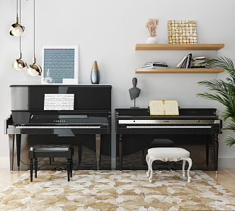 Modern Piano 3d model