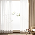 Modern Curtain Combination Screen Window Cloth Curtain Universal Curtain 3d model