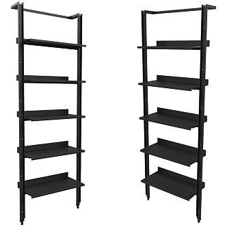 Bookcase modern metal bookcase 3d model