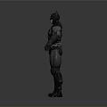 Man Dressed As Batman In Detailed Black Costume With Muscular Build And Bat Helmet