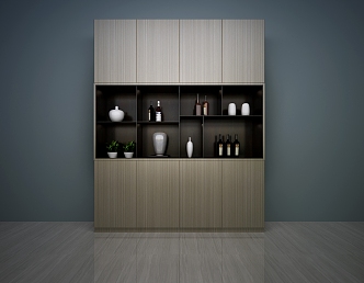 Modern Wine Cabinet Nordic Wine Cabinet Modern Bookcase Nordic Bookcase 3d model