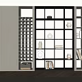 Bookcase Bookshelf Display Cabinet Book Ornaments Multifunctional Decorative Cabinet Combination Bookcase Open Bookcase 3d model