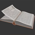 Essential Daily Use Item Open Book Containing Text And Illustrations On White Background