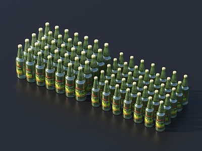 Modern beer. 3d model