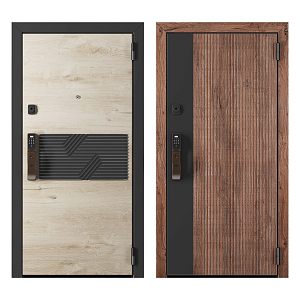 Modern password door password entry door combination 3d model