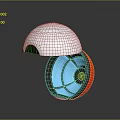 Pokémon Trainer Character With Creature Capture Ball Having White Blue Yellow And Red Design