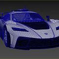 White Racing Sports Car With Sleek Aerodynamic Body And Open Cockpit Design