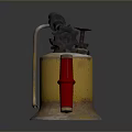 blowtorch fire lamp gasoline blowtorch kerosene blowtorch blowpipe modern weapon hot weapon hot weapon gun 3d model