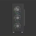Modern Gaming PC Case With Transparent Side Panel RGB Cooling Fans And Graphics Card