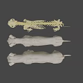 Realistic 3D Lion Skeleton And Two Standing Lion Models 3d model