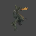 Mythical Dragon Game And Movie Character With Detailed Wings And Scaled Body