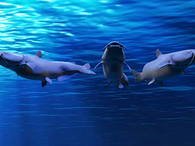 Modern Catfish 3d model