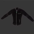 Sleek Black Jacket With Stand Collar Long Sleeves Zipper Closure And Front Pockets