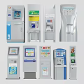Various Types Of Public Self Service Terminals Including ATM And Payment Kiosks