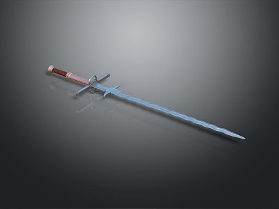 Modern Sword Officer Sword Long Sword Sheath 3d model