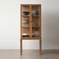 Long Macro Glass Sideboard 3d model