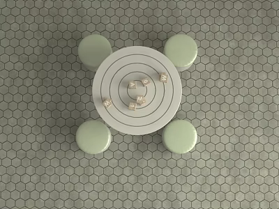 Ornaments scene 3d model