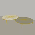 Modern Minimalist Coffee Tables With Sleek Surface And Metal Legs In Light Room